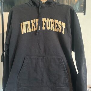 Port and Company Black and Gold Hoodie